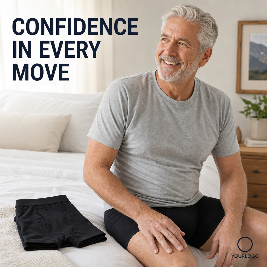 Absorbent Leak Proof Incontinence Boxers