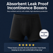 Absorbent Leak Proof Incontinence Boxers